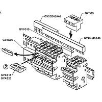 Eaton Bussmann GV2G445A46 ບາຣແຄມ Comb Bar COMB BUS-4TAPS 45MM PITCH