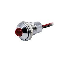 VCC CC-1-3056-9914-I ເຄື່ອງສະແດງແບບຕິດຕູ້ Panel Mount Reflector LEDs PMI Dia .319" (8.10mm) ແດງ 60V
