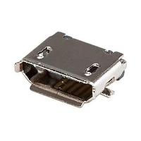 Same Sky (formerly CUI Devices) UJ2-MIBH-G-SMT-TR ຂໍ້ມູນ Micro USB Type B Connectors USB jack, 2.0, micro B type, 5 pin, horizontal, gold flash, SMT, TR