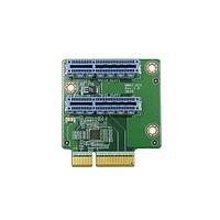 IEI Technology NWR2-R2S-R10 ອຸປະກອນເສີມ Modules PCIe x4 ເປັນບັດຍົກຂຶ້ນ PCIe x2 ສອງອັນ ສໍາລັບ WAFER ຢູ່ດ້ານຂວາ