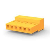 AMP Connectors - TE Connectivity 3-640431-6 ຮູງຮັບອຸປະກອນ Receptacle ປິດບໍ່ມີ TABS 6P ສີແດງ 18 AWG