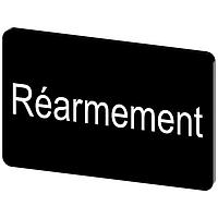SIEMENS 3SU19000AD160GV0 ແຜ່ນປ້າຍ, Rearmement INSCR. LABEL, ສີດຳ 17.5 X 27MM, Rearmement