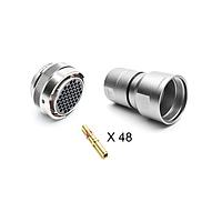 Amphenol SINE Systems RT062448SNH-K ຊຸດປລັກກ່ອນຕໍ່, 48 ຕໍ່ຕຳແໜ່ງ, ຍິງ, ຂະໜາດປົກ 28, ມີຕິດຕໍ່ທີ່ຜ່ານການຄັດແຍກ