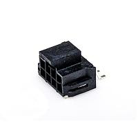 Molex 105405-1108 Shrouded Nano Fit SMT R/A HDR 2X4 Blk tin