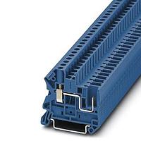 PHOENIX CONTACT 3045596 ບລັອກຂໍ້ຕໍ່ຜ່ານ Feed Through Terminal Block UT 4/ 1P BU 6.2MM 26-10AWG