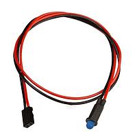 BIVAR PM3BWDW8.0-CC2 ການປະຕິບັດກະດານສະແດງ LED ຕິດຕັ້ງບົດ, LED ສີຟ້າ 3mm ມີເລນສແບບກະຈາຍແສງ, ສາຍໄຟ 8 ນິ້ວ, ຕົວເຊື່ອມ .100.