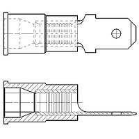 Molex 19023-0009 ຕາບ QUICK DISCONNECT 12-10 AWG