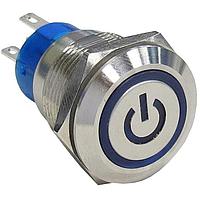 P&B AV1921P724Q04 Anti-Vandal AV19 DPL 3A POWER LED ສີຟ້າ 24V