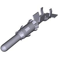 AMP Connectors - TE Connectivity 929968-1 (Cut Strip) Quick Connect 2.5MM PIN CONT "ຕັດສະຕຣິບ 100