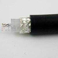 Fairviewmicrowave M17/75-RG214 Flexible Coax Cable Jacket PVC ສີດໍາ