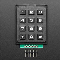 Adafruit 3845 ອະໄຫຼ່ແລະສ່ວນສ່ວນ 3x4 Matrix Keypad