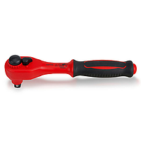 TOPTUL CHRI1220V4 VDE Insulated Ratchet Handle ກັບການປ່ອຍໄວ (3/8", 200mm)
