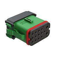 Amphenol SINE Systems AT16-15SC-EK02 ຕົວເຊື່ອມ 15 ຕຳແໜ່ງ ປລັກ, ປຸ່ມ, ກະແຈ C, ຝາສິ້ນ, ການປິດສະຫຼາດຂະໜາດ, ສີຂຽວ