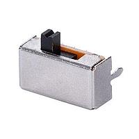 Same Sky (formerly CUI Devices) SLW-127777-2A-RA-S-D ສະລາຍສະວິດ 12.7 x 7.7 x 7 mm, 2 mm ຕົວກະທົບສະລາຍຍົວ, ມຸມຂວາ, ຜ່ານຮູ
