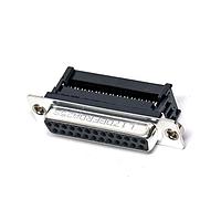 Amphenol Commercial Products L17DBFRDA25S ປຸ່ມຮັບ IDC ຍິງ 25P ສາຍສີດ້າງແກ້ວ