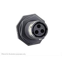 Eaton Souriau-Sunbank UTGX7103S ຮອບຮວມ Jam nut receptacle, ບໍ່ມີ backshell, ສໍາລັບ 3 ຕິດຕໍ່ຍິງ, IP68/69K