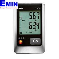 TESTO 176 T4 ຕົວບັນທຶກຂໍ້ມູນອຸນຫະພູມ (-195 ~ +1000 °C, IP65)