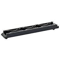 Essentra Components TRCG-6.675 ການນໍາທາງບັດຕູ້ແລະຕູ້ກະແຈ, ຄວາມຕື່ນເຕັນ, ສີດຳ, ຍາວ 6.675 ນິ້ວ