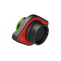 Amphenol SINE Systems AHDP02-18-20SN-SRA ປຸ່ມຮັບ 20 ຕຳແໜ່ງ, ປິດກັນນ້ຳ ຂະໜາດ 18