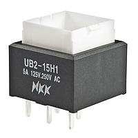 NKK Switches UB215SKW035C ປຸ່ມກົດສະຫນອງ SPDT ON(ON) ແດງ LED ຕົວເຄື່ອງ PC ເທົ່ານັ້ນ 6A