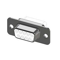 MH Connectors MHDBC9SS-NW ກອງ D-Sub 9 ທາງ ຍິງ D ຕິດຕັ້ງດ້ວຍການບັນດັບດ້ວຍນິເຄວ່ງຂາວ