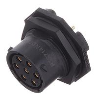 Amphenol SINE Systems RTS714ND7S03 ຕົວເຊື່ອມຕໍ່ Receptacle, Jam Nut SZ14