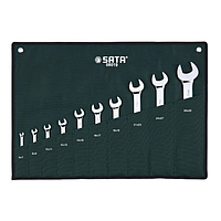 SATA 08019 10PC METRIC Double OPEN END WRENCH SET ຊຸດ (10 pc/set)