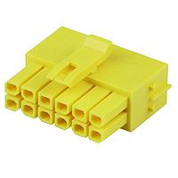 Molex 206461-1004 ຮູງຮັບ Receptacle Micro-Fit+ Versa Color Rec Housing ສາຍຄູ່ 10 ວົງຈອນ GloWire ເຫຼືອງ