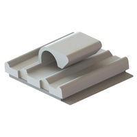 Essentra Components WCK-280-01A4-RT ຄລັມປ໌, ຄລັມປ໌ປະເພດ C ສໍາລັບສາຍສະເພາະ, ຕິດຕັ້ງ Adh, ສີທຳມະຊາດ