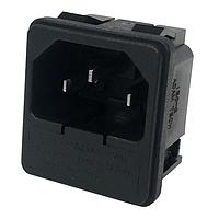 Adam Tech IEC-G-1 ຂໍ້ຕໍ່ຂາວ Inlets CONNECTOR, AC POWER CONNECTOR