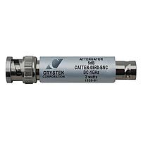 Crystek Corporation CATTEN-05R0-BNC ຕົວຫຼຸດສັນຍາຍ Connectorized Attenuators DC-1GHz Atten. 5dB BNC 50 Ohm 2 watts