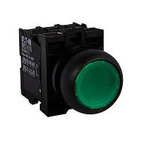 Eaton M22S-DL-G-K20-230G ປຸ່ມກົດສະຫນອງ ILL MOM PB BLK-BZL FLSH GRN 85-264VAC