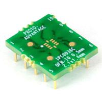 Chip Quik IPC0036C ອາແດບເຕີ QFN-10 ເປັນ DIP-10 SMT Adapter (0.5 mm pitch, 2.1 x 1.6 mm body) Compact Series