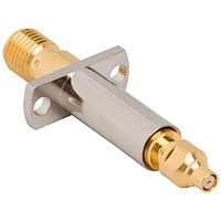 Amphenol RF SMP-MSPR-FL-1 ຕົວແປ RF - ລະຫວ່າງຊຸດ SMA Jack ເປັນ SMP Plug Test Probe Adapter