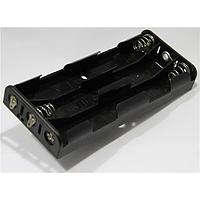 Eagle Plastic Devices 12BH361D-GR ຖານຖ້ວມແບດເຕີຣີ 6 AA ມີແຖບບິນດ້ວຍການບວດ