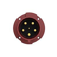 Amphenol Tuchel 2CMA167234R1000 Connectors 3P+N+E Panel Mounted Inlet, Unified Flange, Straight. Replaces Part# 463BU6