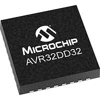 Microchip Technology AVR32DD32-E/RXB MCUs 32KB, 4KB RAM, 32p, 24MHz, MVIO, 12b ADC, ZCD, DAC, 2xUART, SPI, TWI