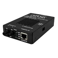 Lantronix E-100BTX-FX-06-AR Media Converters 100Base-TX RJ-45 ເປັນ 100Base-FX, MM ST, ມີພາວເອີ -AR
