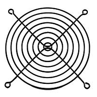 Orion Fans G109-15B-1 ກະຕ່າງປ້ອງກັນນິ້ວພັງລົມສຳລັບພັງລົມ 120mm, ສະຕີວ, ສີດໍາ