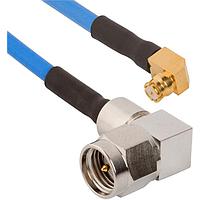 Amphenol SV Microwave FRSMP-047-MRSMA-180 ສາຍສັ້ນ RF SMP R/A F SMA R/A M 18"Cable