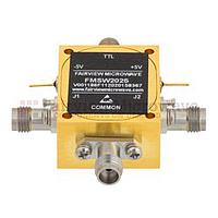 FairviewMicrowave FMSW2025, 1.85mm SPDT PIN Diode Switch (50 Ohm, 100MHz - 67 GHz, +27 dBm, 1.85mm Female)