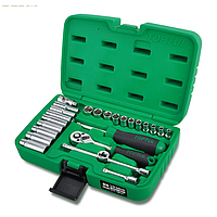 TOPTUL GCAI2501 ເກຣດມືອາຊີບ 1/4" DR. Flank Socket Set (25 pcs)
