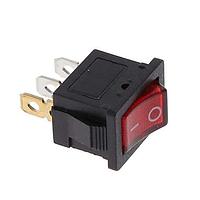Adam Tech SW-R2-1A-F-LR13-2 ສະລັບສະລັບລົດເຄີຣເສັ້ນນ້ອຍ, ຂໍ້ຕໍ່ໄວ .187in [4.75mm], ຜູ້ກະຕຸ້ນແສງແດງ (ແຮງແສງ LED 12V), ຮູບສະແກນສະກັດ