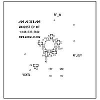 Maxim Integrated MAX2057EVKIT ຊຸດທົດສອບເຄື່ອງຂັບເພີ່ມກຳລັງປ່ຽນໄດ້ MAX2057 (1300MHz ຫາ 2700MHz Var)
