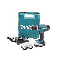 MAKITA HP488DWAE Cordless Hammer Drill (BL1820G*2+DC18WA; 8V)