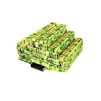 Amphenol Anytek APTT252PEYG00G ບລັອກຕິມເນີລບຣິກ DIN Rail APT 2.5mm2/3*2 PE YG ຕິມເນີລດິນ ສາຍສາມຊັ້ນ, 1ໃນ-1ອອດ/ແຕ່ລະຊັ້ນ ເຫຼືອງ-ຂຽວ