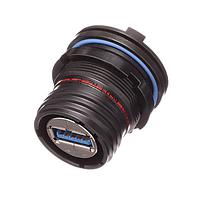 Amphenol Socapex USB3FTV7SAZNF059 ຕົວເຊື່ອມ USB Type A SZ 15 Jm Nt Rdc Flng Rcpt USB Blk Zn