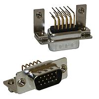NorComp 181-M44-213R141 ຂໍ້ມູນສູງ D-Sub Connectors 44P HD Fem R/A Dip Machin Nickl W/Bdlck