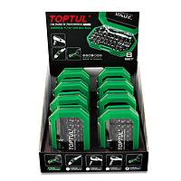 TOPTUL GACW3505S 8 ຊຸດ 1/4" Hex Drive Screwdriver Bit Set W/Display Box (35 pcs)
