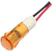 Mallory Sonalert FL1P-10QW-1-Y2V ຕົວບອກສະຫນາມ LED Panel Mount Indicators LED YEL 10MM SNAP 2VAC/DC UL